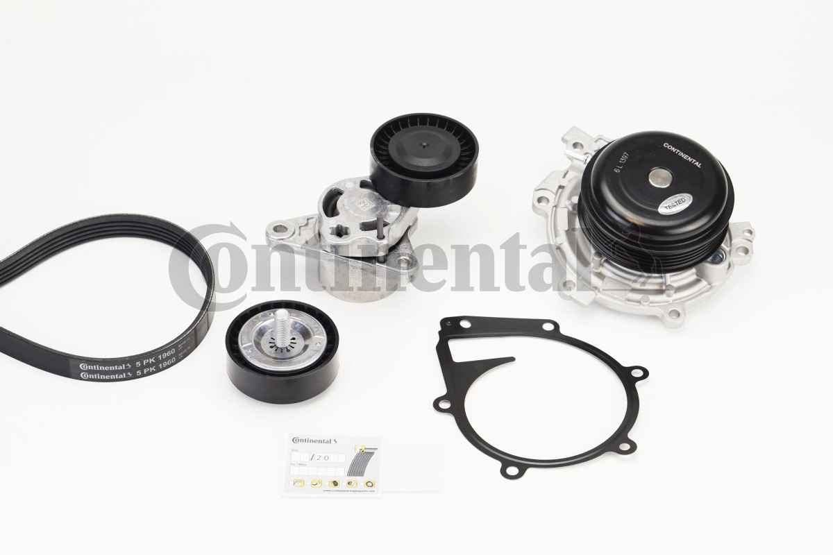 Water Pump + V-ribbed Belt Kit